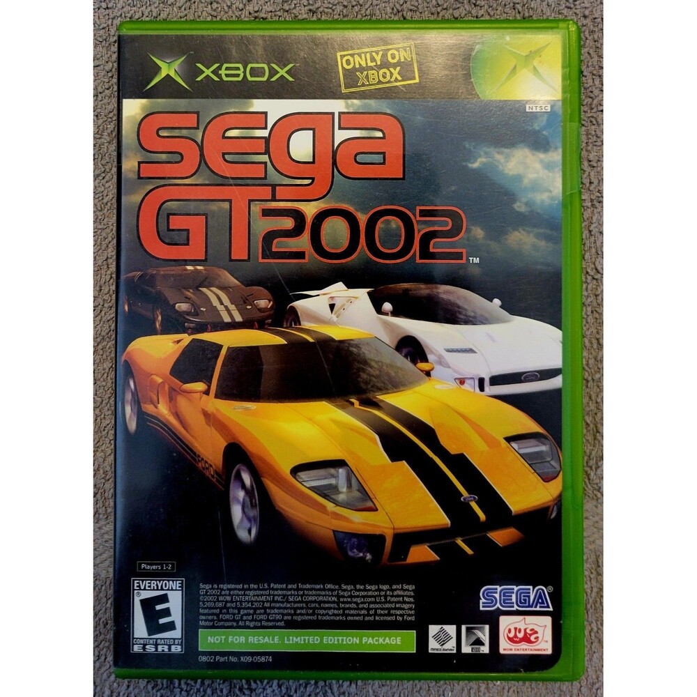 SEGA GT 2002 / Jet Set Radio Future (combo disk) (Microsoft OG Xbox, 2002) CIB